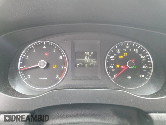 2013 Volkswagen Jetta SE with VIN 3VWDP7AJ0DM402064, listed as a Copart auction lot 55100605 with 177,818 mi miles and Non repairable. Bid and sale history available at DreamBid. Image 9.