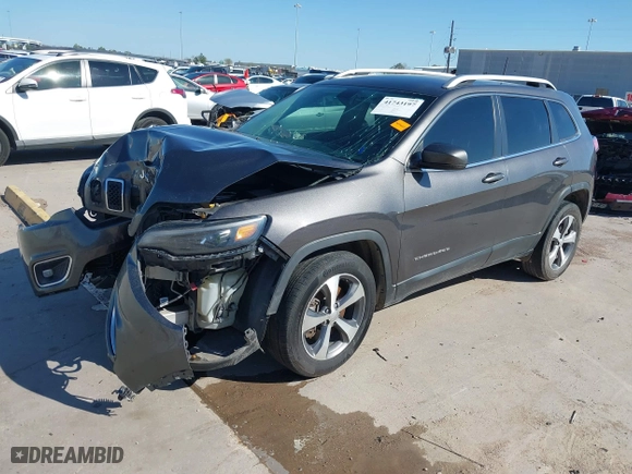 2020 Jeep Cherokee Limited with VIN 1C4PJMDX0LD606891, listed as a IAAI auction lot 41743197 with 155,256 mi miles. Bid and sale history available at carsss.com. Image 17.