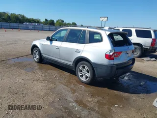 2004 BMW X3 3.0i with VIN WBXPA93424WA61387, listed as a IAAI auction lot 40321921 with 179,360 mi miles. Bid and sale history available at carsss.com. Image 3.
