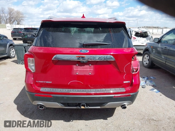 2020 Ford Explorer Limited with VIN 1FMSK8FH8LGC91143, listed as a IAAI auction lot 41998447 with 76,397 mi miles. Bid and sale history available at carsss.com. Image 17.
