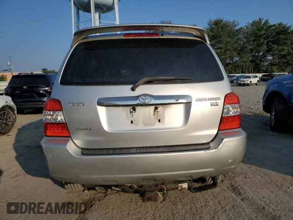 2006 Toyota Highlander z VIN JTEEW21A660012200, wystawiony jako Copart lot #59268455 z przebiegiem 163 343 mil mil oraz Szkoda całkowita • Salvage title. Historia ofert i sprzedaży dostępna na DreamBid. Obrazek 6.