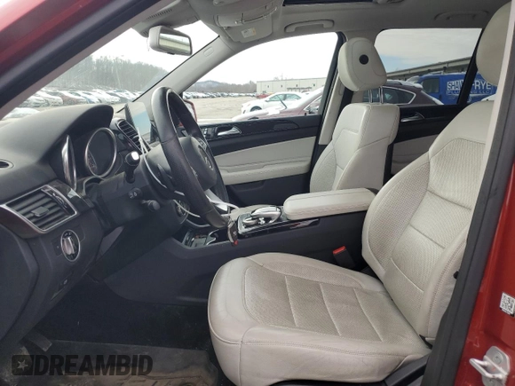 2016 Mercedes-Benz GLE 350 with VIN 4JGDA5HBXGA771552, listed as a Copart auction lot 45095975 with 68,369 mi miles and Salvage title. Bid and sale history available at DreamBid. Image 7.