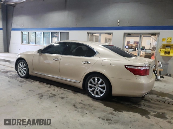 2007 Lexus LS 460 with VIN JTHBL46F175040148, listed as a Copart auction lot 50335035 with 181,107 mi miles and Salvage Title. Bid and sale history available at DreamBid. Image 2.