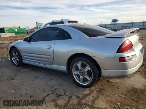 2001 Mitsubishi Eclipse with VIN 4A3AC54H71E185335, listed as a Copart auction lot 44184055 with 93,798 mi miles and Salvage Title. Bid and sale history available at DreamBid. Image 2.