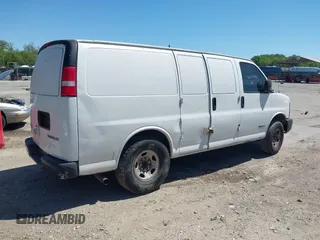 2004 Chevrolet Express Cargo Van with VIN 1GCGG25V441118708, listed as a IAAI auction lot 42144915 with 327,928 mi miles. Bid and sale history available at carsss.com. Image 4.