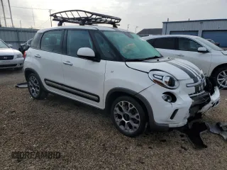 2014 FIAT 500L Trekking with VIN ZFBCFADHXEZ010932, listed as a Copart auction lot 87758755 with Not Provided miles and Salvage Title. Bid and sale history available at carsss.com. Image 4.