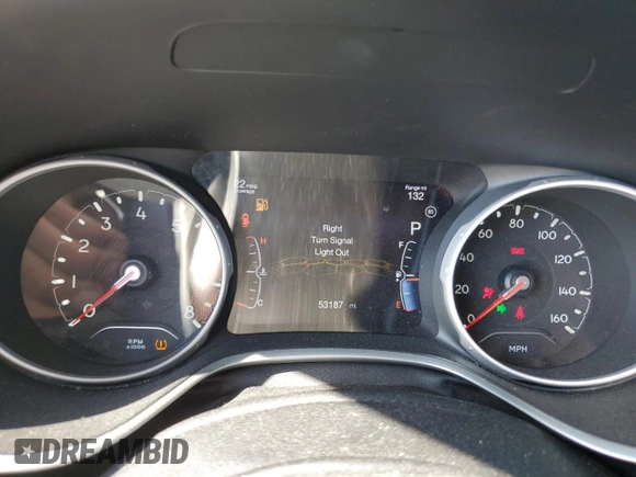 2020 Jeep Compass Altitude z VIN 3C4NJCBB4LT241702, wystawiony jako Copart lot #48745925 z przebiegiem 53 187 mil mil oraz Nie do naprawy. Historia ofert i sprzedaży dostępna na DreamBid. Obrazek 9.