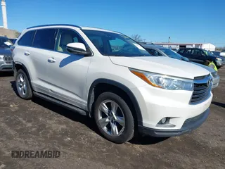 2015 Toyota Highlander Limited z VIN 5TDDKRFH0FS103616, wystawiony jako IAAI lot #41791228 z przebiegiem 132 288 mil mil oraz . Historia ofert i sprzedaży dostępna na DreamBid. Obrazek 1.