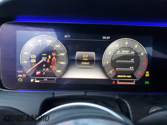 2019 Mercedes-Benz E 53 AMG with VIN WDD1K6BB2KF087731, listed as a Copart auction lot 42838895 with 29,840 mi miles and Salvage Title. Bid and sale history available at DreamBid. Image 9.