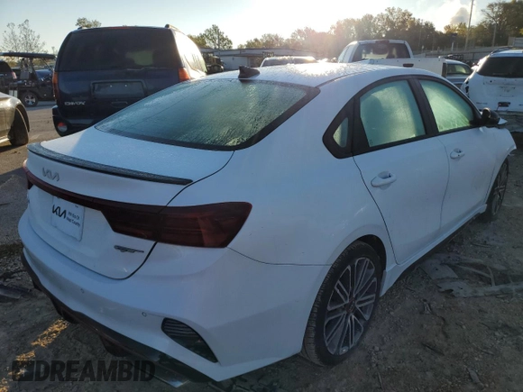 2023 Kia Forte GT with VIN 3KPF44AC0PE636286, listed as a Copart auction lot 71377243 with 9,496 mi miles and Salvage Title. Bid and sale history available at carsss.com. Image 3.