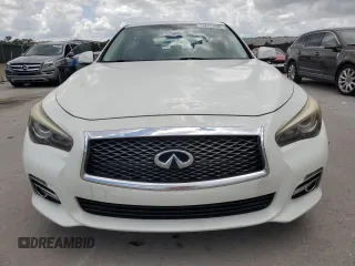 2017 Infiniti Q50 Premium with VIN JN1EV7AP7HM732368, listed as a Copart auction lot 59791965 with 127,699 mi miles and Salvage title. Bid and sale history available at DreamBid. Image 5.