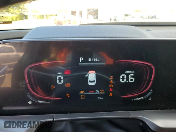 2025 Kia Telluride S with VIN 5XYP64GCXSG612966, listed as a Copart auction lot 51367835 with 105 mi miles and Salvage Title. Bid and sale history available at DreamBid. Image 9.