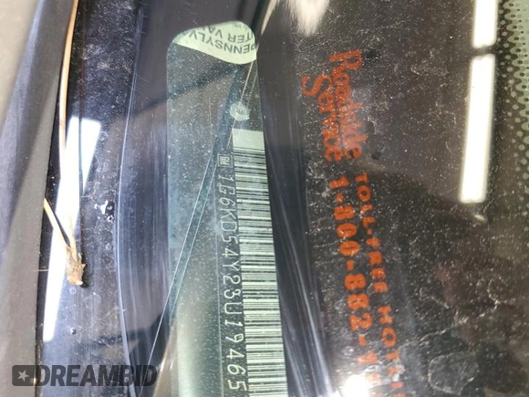 2003 Cadillac DeVille with VIN 1G6KD54Y23U194654, listed as a Copart auction lot 53878435 with 77,451 mi miles and Salvage Title. Bid and sale history available at carsss.com. Image 12.