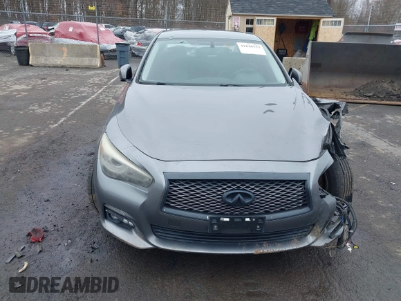 2014 Infiniti Q50 Premium with VIN JN1BV7AR8EM682452, listed as a IAAI auction lot 41848533 with 103,646 mi miles. Bid and sale history available at carsss.com. Image 13.