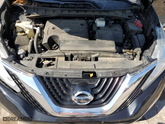 2017 Nissan Murano Platinum with VIN 5N1AZ2MG9HN193689, listed as a Copart auction lot 52199745 with 118,160 mi miles and Salvage Title. Bid and sale history available at carsss.com. Image 12.