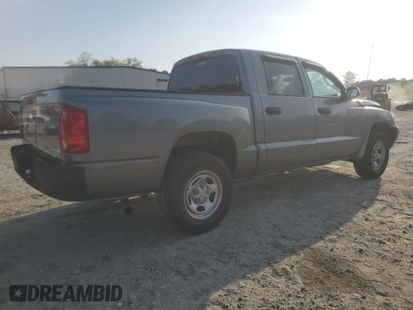 2006 Dodge Dakota ST with VIN 1D7HE28K36S595242, listed as a Copart auction lot 51348695 with 110,602 mi miles and Salvage Title. Bid and sale history available at carsss.com. Image 3.
