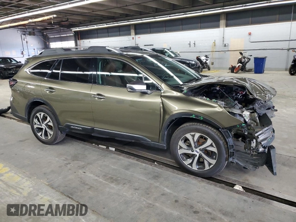2021 Subaru Outback Touring with VIN 4S4BTAPC0M3110780, listed as a Copart auction lot 61643495 with 58,935 mi miles and Salvage title. Bid and sale history available at DreamBid. Image 4.