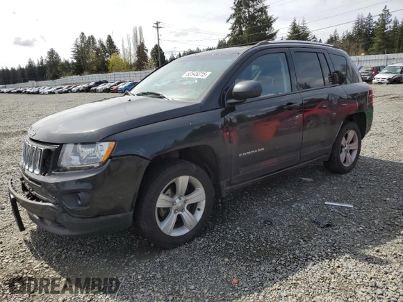 2013 Jeep Compass Sport with VIN 1C4NJCBB8DD246621, listed as a Copart auction lot 52545315 with 113,856 mi miles and Salvage Title. Bid and sale history available at carsss.com. Image 1.
