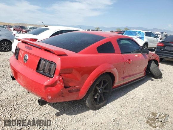 2006 Ford Mustang Standard with VIN 1ZVFT80N865131486, listed as a Copart auction lot 62031945 with Not provided miles and Salvage title. Bid and sale history available at DreamBid. Image 3.