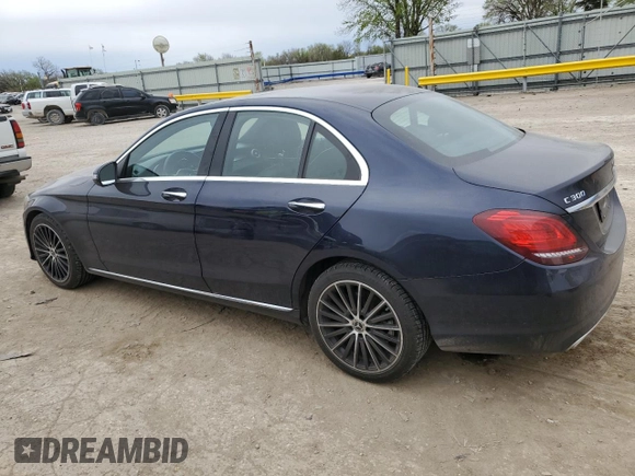 2020 Mercedes-Benz C 300 with VIN WDDWF8DB1LR539915, listed as a Copart auction lot 51808385 with 81,632 mi miles and Salvage title. Bid and sale history available at DreamBid. Image 2.
