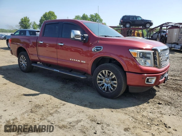 2016 Nissan Titan XD Platinum Reserve with VIN 1N6BA1F42GN501231, listed as a Copart auction lot 55454804 with 93,407 mi miles and Salvage Title. Bid and sale history available at carsss.com. Image 4.