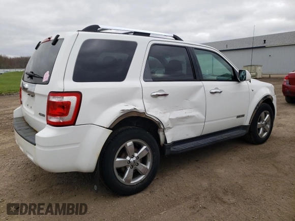 2008 Ford Escape Limited with VIN 1FMCU941X8KD22990, listed as a Copart auction lot 53349665 with 199,917 mi miles and Salvage Title. Bid and sale history available at carsss.com. Image 3.