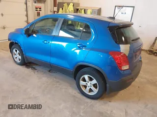 2015 Chevrolet Trax LS with VIN KL7CJPSB5FB186081, listed as a IAAI auction lot 41888072 with 140,087 mi miles. Bid and sale history available at carsss.com. Image 3.
