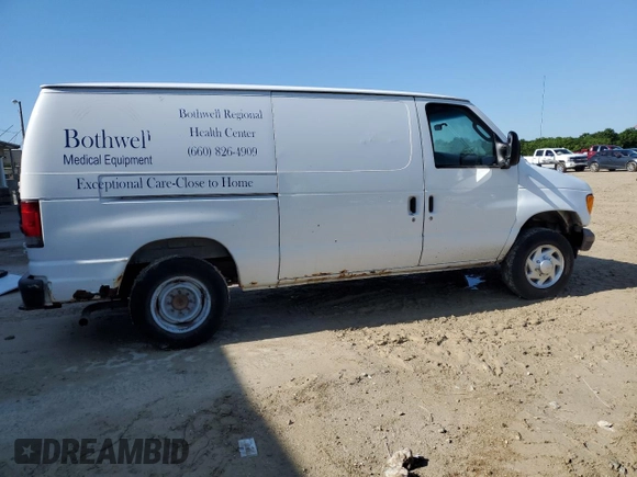 2007 Ford Econoline Cargo Commercial z VIN 1FTNE14W37DA69134, wystawiony jako Copart lot #57874075 z przebiegiem 192 378 mil mil oraz Szkoda całkowita • Salvage title. Historia ofert i sprzedaży dostępna na DreamBid. Obrazek 3.