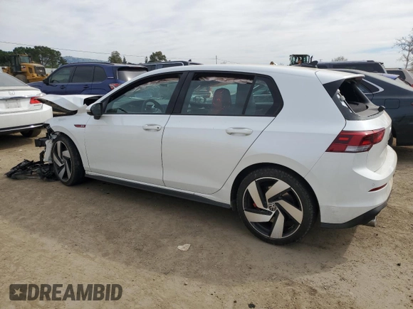 2024 Volkswagen Golf GTI S with VIN WVWGA7CD0RW124198, listed as a Copart auction lot 47222805 with 8,595 mi miles and Salvage Title. Bid and sale history available at carsss.com. Image 2.