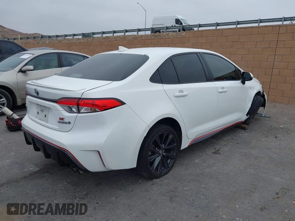 2023 Toyota Corolla Hybrid LE with VIN JTDBCMFE6P3017131, listed as a IAAI auction lot 41450794 with 39,544 mi miles. Bid and sale history available at carsss.com. Image 4.
