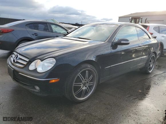2003 Mercedes-Benz CLK-Class 3.2L with VIN WDBTJ65J63F034541, listed as a Copart auction lot 80896884 with 192,984 mi miles and Salvage Title. Bid and sale history available at carsss.com. Image 1.