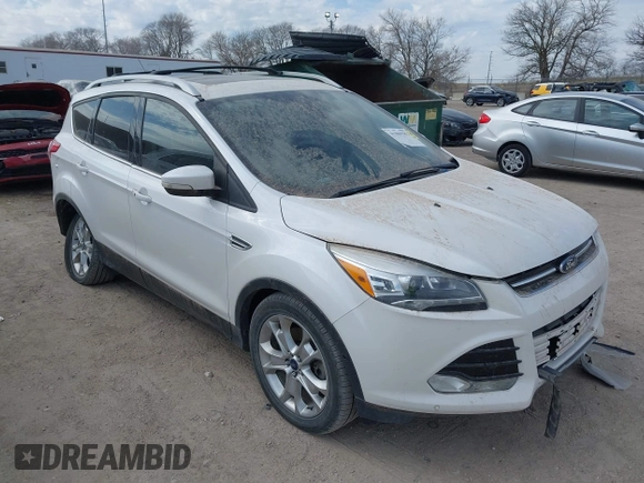 2015 Ford Escape Titanium with VIN 1FMCU9J90FUA67262, listed as a IAAI auction lot 41869583 with 161,281 mi miles. Bid and sale history available at carsss.com. Image 1.