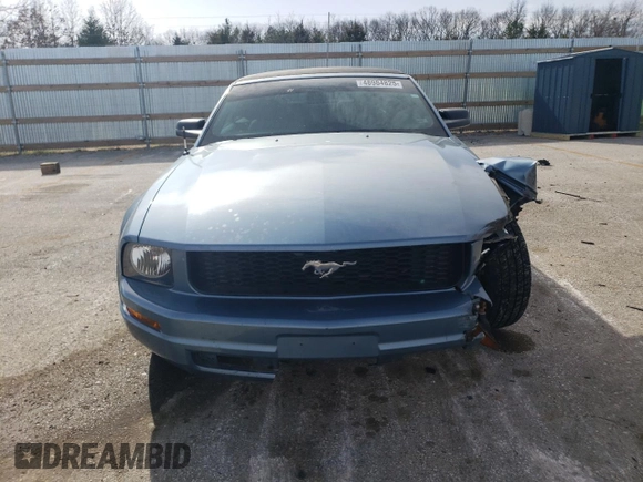 2007 Ford Mustang Deluxe with VIN 1ZVFT84N975336617, listed as a Copart auction lot 48984825 with 86,876 mi miles and Salvage Title. Bid and sale history available at carsss.com. Image 5.