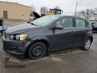 2014 Chevrolet Sonic LT with VIN 1G1JC6SG9E4106710, listed as a Copart auction lot 45018765 with 118,731 mi miles and Salvage Title. Bid and sale history available at carsss.com. Image 1.