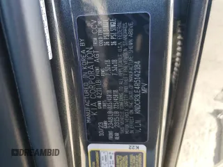 2024 Kia Niro EX Touring with VIN KNDCR3LE4R5142184, listed as a Copart auction lot 42206645 with 5,447 mi miles and Salvage Title. Bid and sale history available at carsss.com. Image 14.