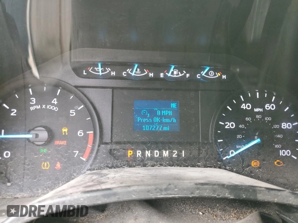 2019 Ford F-250 XL with VIN 1FT7X2A6XKED16231, listed as a Copart auction lot 41452505 with 107,277 mi miles and Non repairable. Bid and sale history available at DreamBid. Image 9.