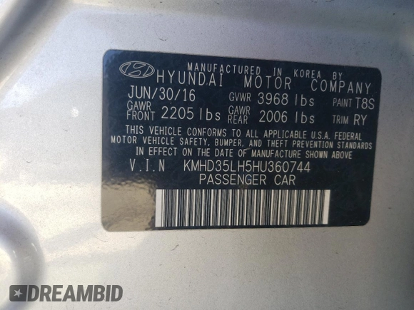 2017 Hyundai Elantra GT with VIN KMHD35LH5HU360744, listed as a Copart auction lot 78749524 with 93,364 mi miles and Salvage Title. Bid and sale history available at carsss.com. Image 12.