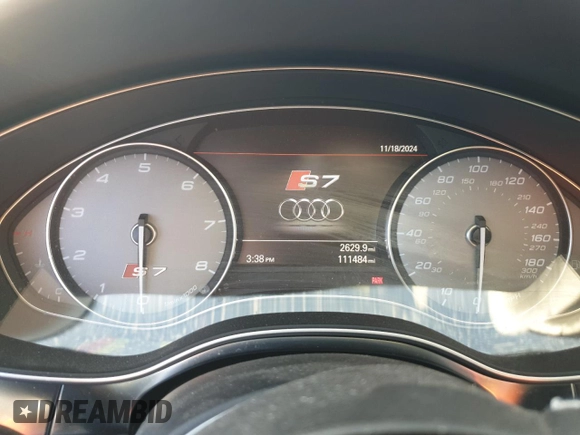 2014 Audi S7 Prestige with VIN WAUW2AFC5EN005147, listed as a Copart auction lot 69822734 with 111,484 mi miles and Salvage Title. Bid and sale history available at carsss.com. Image 9.