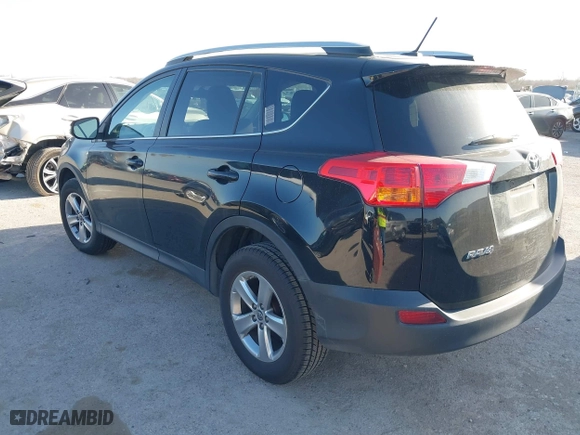 2015 Toyota RAV4 XLE with VIN 2T3WFREV7FW133974, listed as a IAAI auction lot 41818894 with 118,296 mi miles. Bid and sale history available at carsss.com. Image 3.