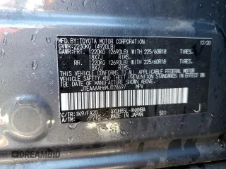 2021 Toyota Venza LE with VIN JTEAAAAH6MJ028697, listed as a Copart auction lot 49317945 with 44,138 mi miles and Salvage Title. Bid and sale history available at DreamBid. Image 14.