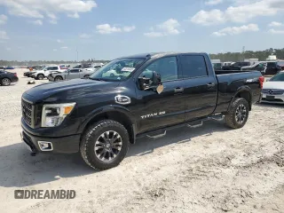 2017 Nissan Titan XD PRO-4X with VIN 1N6BA1F48HN535966, listed as a Copart auction lot 53618345 with 150,009 mi miles and Salvage Title. Bid and sale history available at carsss.com. Image 1.