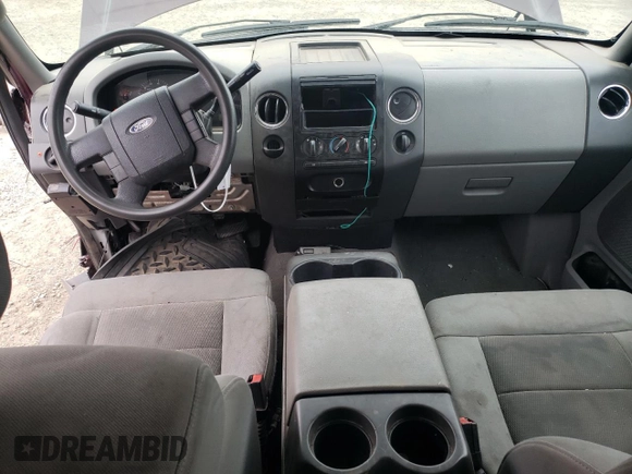 2005 Ford F-150 STX with VIN 1FTRX12W55KB45878, listed as a Copart auction lot 66160994 with 128,212 mi miles and Salvage Title. Bid and sale history available at carsss.com. Image 8.