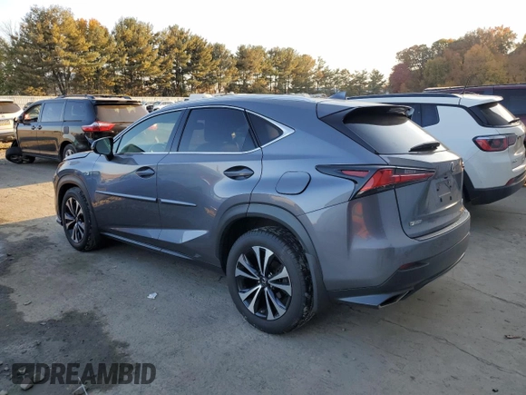 2020 Lexus NX with VIN JTJSARDZ7L2226285, listed as a Copart auction lot 75920504 with 106,883 mi miles and Salvage Title. Bid and sale history available at carsss.com. Image 2.