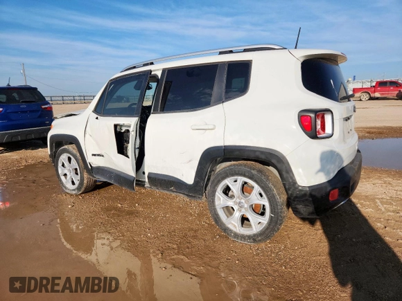 2018 Jeep Renegade Limited z VIN ZACCJADB1JPH47503, wystawiony jako Copart lot #60557265 z przebiegiem 91 226 mil mil oraz Czysty tytuł • Clean title. Historia ofert i sprzedaży dostępna na DreamBid. Obrazek 2.