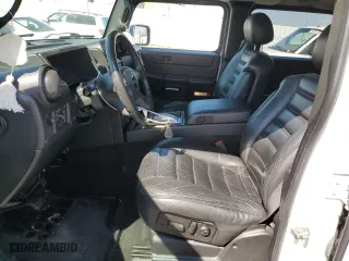 2005 Hummer H2 SUV with VIN 5GRGN23U35H132428, listed as a Copart auction lot 74594554 with 107,701 mi miles and Salvage Title. Bid and sale history available at carsss.com. Image 7.