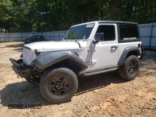 2018 Jeep Wrangler Sport z VIN 1C4GJXAG9JW242414, wystawiony jako Copart lot #58032805 z przebiegiem 75 715 mil mil oraz Szkoda całkowita • Salvage title. Historia ofert i sprzedaży dostępna na DreamBid. Obrazek 1.