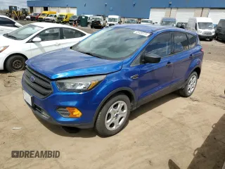 2018 Ford Escape S with VIN 1FMCU0F77JUD05412, listed as a Copart auction lot 53938375 with 96,980 mi miles and Clean Title. Bid and sale history available at carsss.com. Image 1.