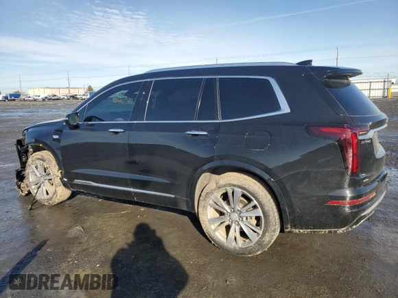 2024 Cadillac XT6 AWD Premium Luxury with VIN 1GYKPDRS4RZ709047, listed as a Copart auction lot 46753105 with 17,108 mi miles and Salvage Title. Bid and sale history available at carsss.com. Image 2.
