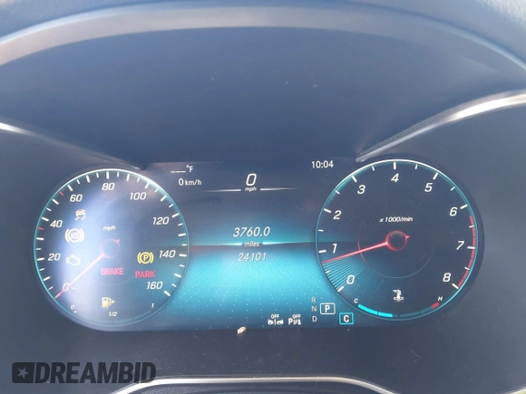 2022 Mercedes-Benz GLC 300 with VIN W1N0G8DB1NV391507, listed as a IAAI auction lot 41297899 with 24,101 mi miles and . Bid and sale history available at DreamBid. Image 7.