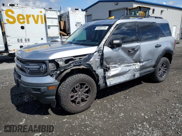 2021 Ford Bronco Sport Big Bend with VIN 3FMCR9B66MRA84822, listed as a Copart auction lot 54583725 with 67,813 mi miles and Salvage title. Bid and sale history available at DreamBid. Image 1.